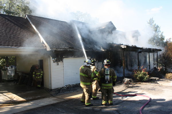 Home Heavily Damaged in Sunday Fire
